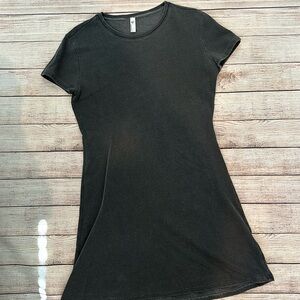 American Appearl Long T-shirt Cotton Dress Grey Size Medium